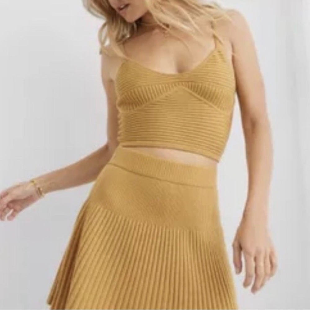 Aerie Take Charge Ribbed Corset Top